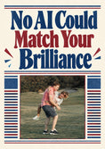 Load image into Gallery viewer, Funny No AI Could Match Your Brilliance Photo Upload Congratulations Card for Son
