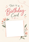 Load image into Gallery viewer, Cheeky This Is A Birthday Card Photo Upload friendship Card for Partner
