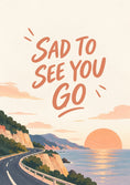 Load image into Gallery viewer, Leaving - Personalised Card — with punch holes
