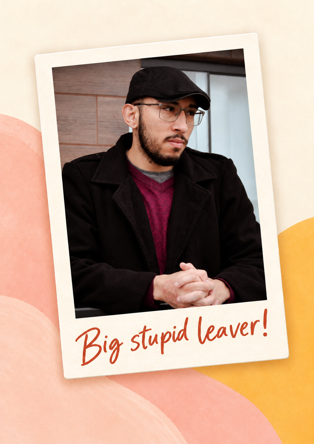 Funny Big Stupid Leaver Photo Upload Leaving Card for Colleague
