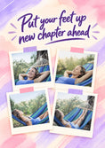 Load image into Gallery viewer, Put Your Feet Up Multiple Photo Upload Retirement Card for Colleague
