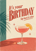 Load image into Gallery viewer, Funny Sip Back & Relax Cocktail friendship Card for Someone Special
