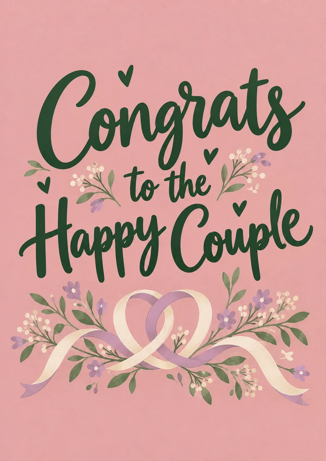 Weddings - Personalised Card — with punch holes
