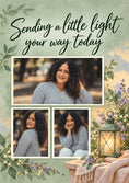Load image into Gallery viewer, Sending a Little Light Your Way Photo Upload Friendship Card for Wife
