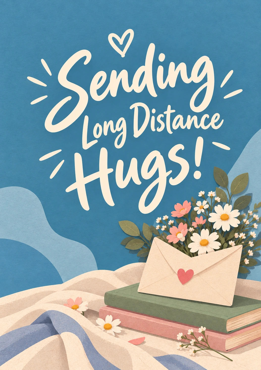 Sending Long Distance Hugs Friendship Card for Mum