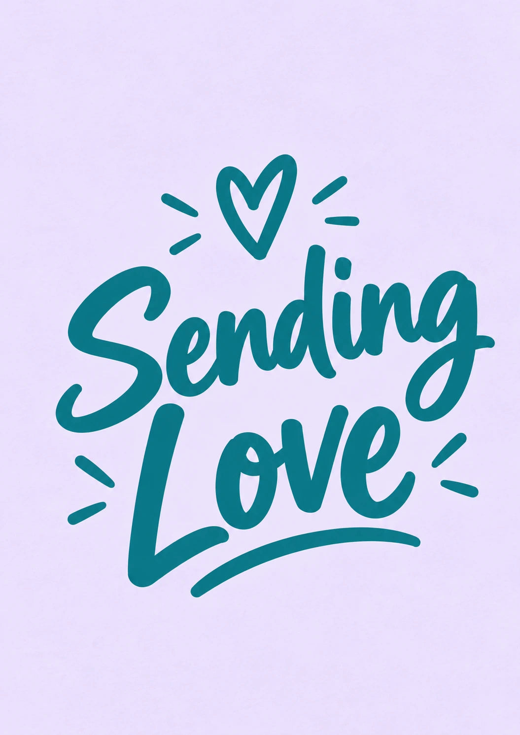 Sending Love Script friendship Card for Niece