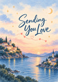 Load image into Gallery viewer, Sending You Love Scenic Lakeside Friendship Card for Partner
