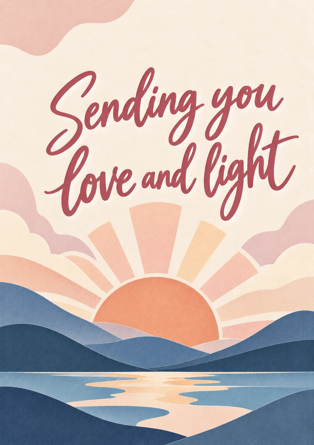 Sympathy - Personalised Card — with punch holes