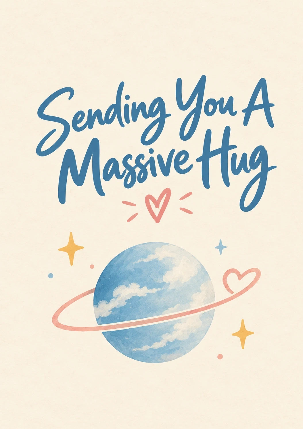 Friendship - Personalised Card — with punch holes