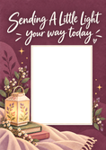 Load image into Gallery viewer, Sending A Little Light Floral Lantern Photo Upload Friendship Card for Sister In Law
