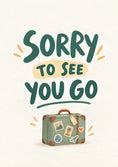 Load image into Gallery viewer, Leaving - Personalised Card — with punch holes
