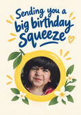 Load image into Gallery viewer, Funny Lemon Squeeze Photo Upload Friendship Card for Cousin
