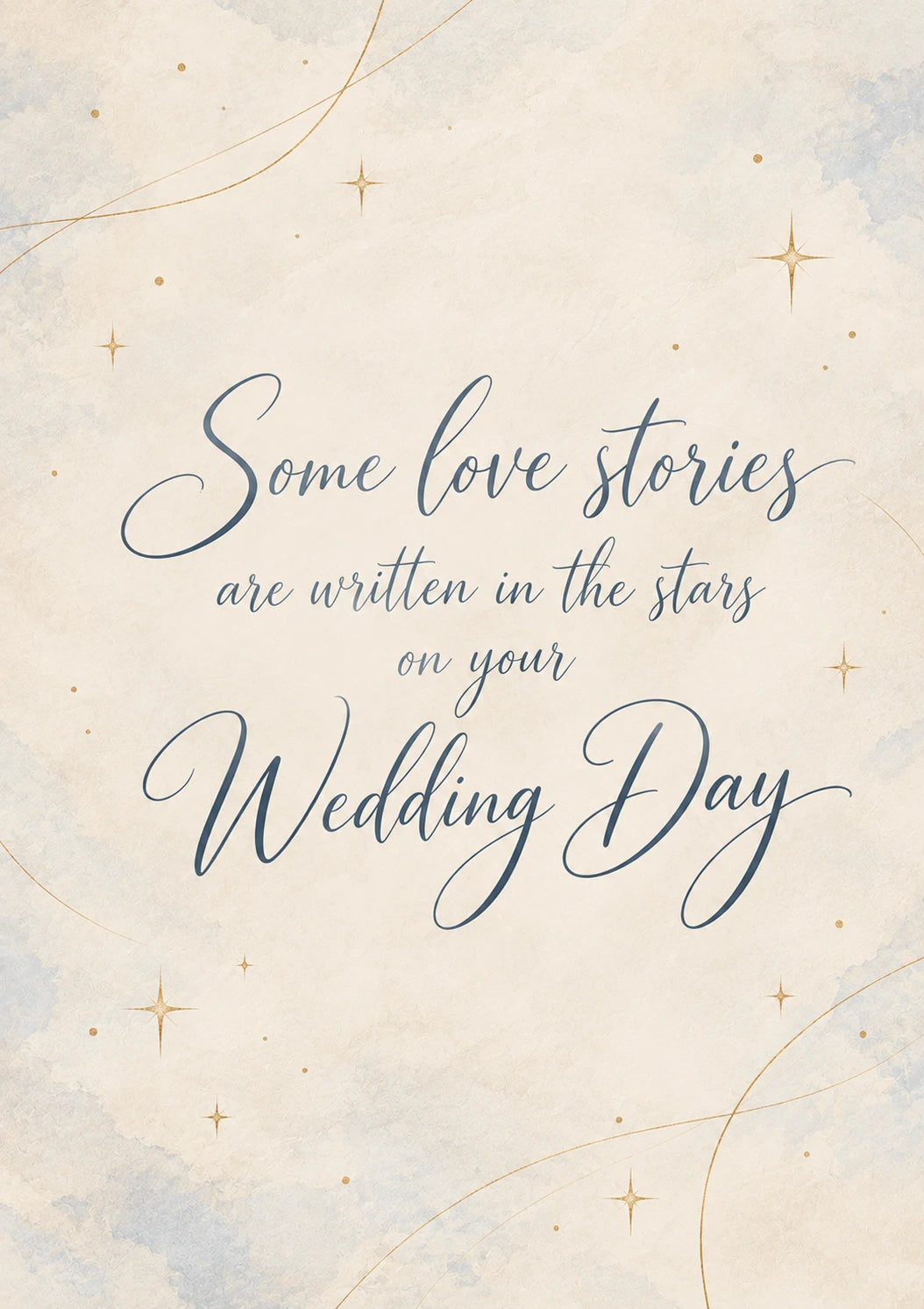 Starry Written in the Stars Wedding Card for Niece