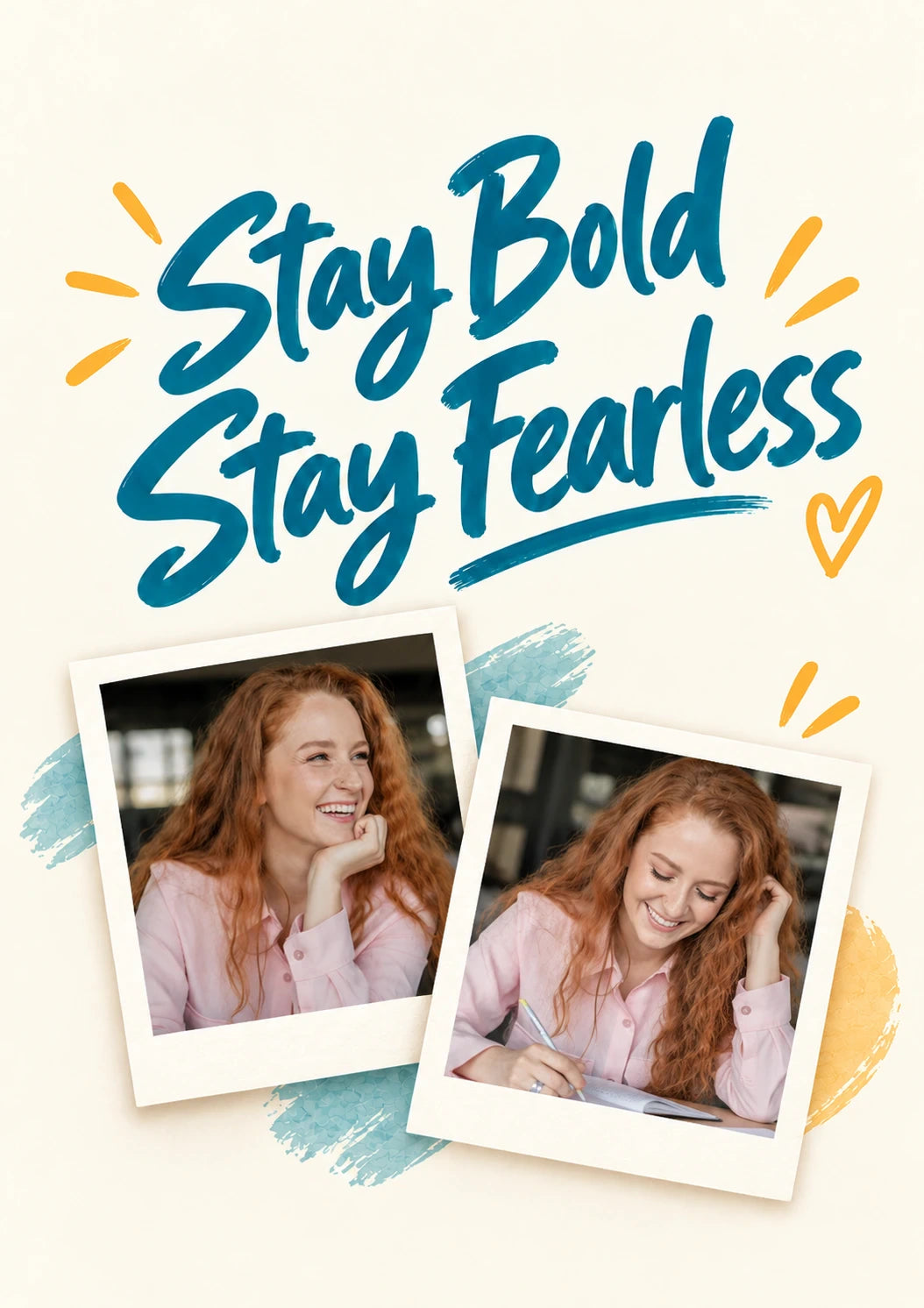 Stay Bold Stay Fearless Photo Upload Congratulations Card for Niece