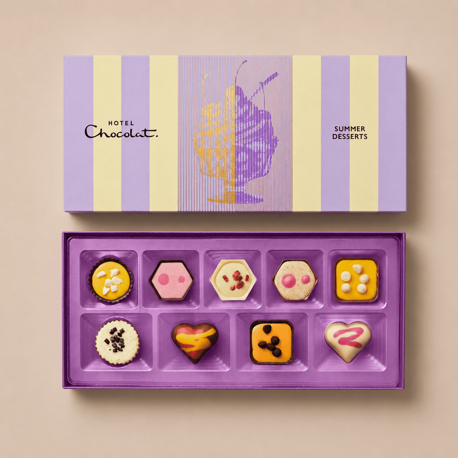 Hotel Chocolat 9-Piece Summer Desserts Chocolate Box