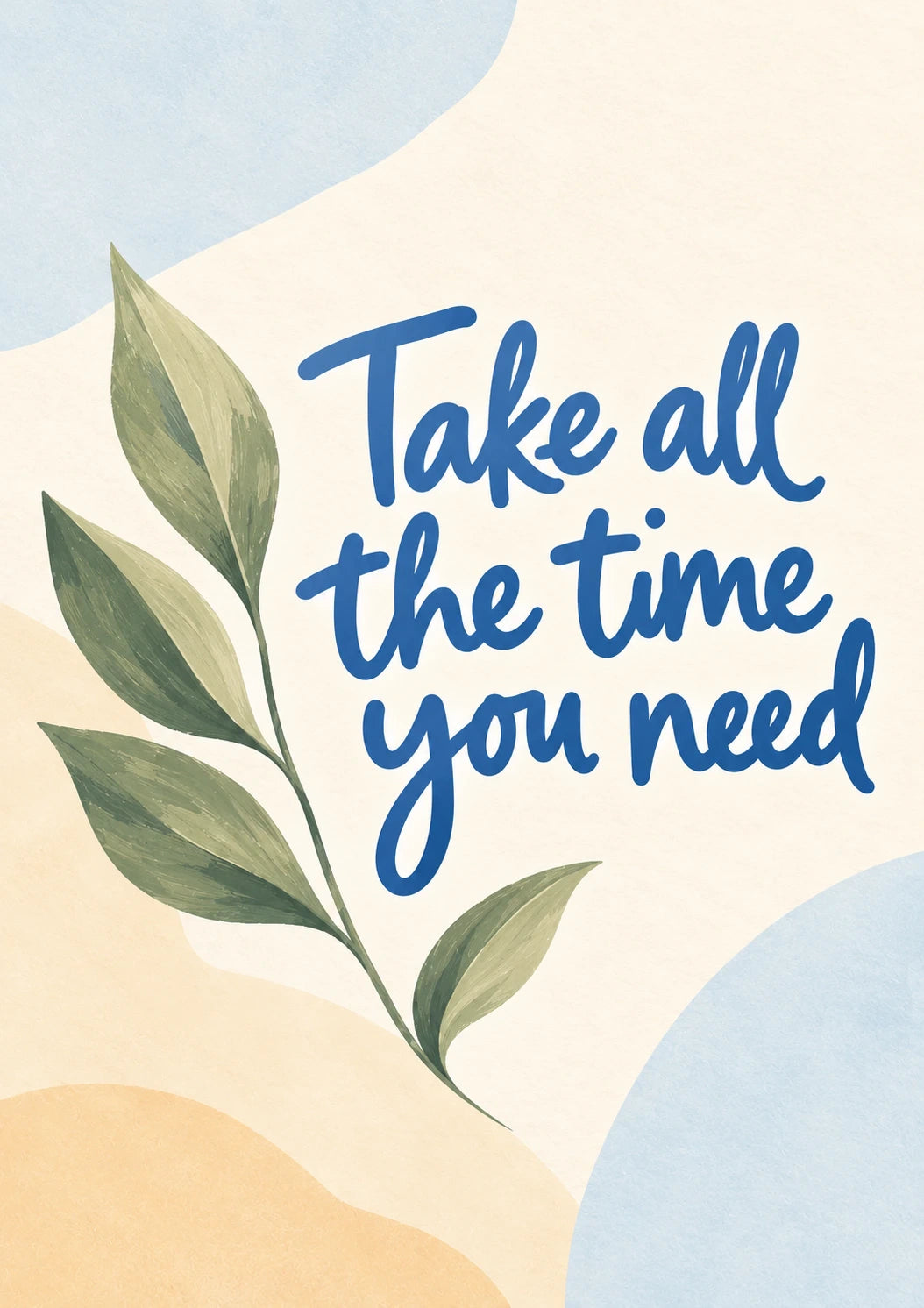 Take All the Time You Need Sympathy Card for Auntie