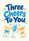 Load image into Gallery viewer, Three Cheers To You Congratulations Card for Son
