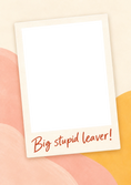 Load image into Gallery viewer, Funny Big Stupid Leaver Photo Upload Leaving Card for Colleague
