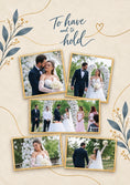 Load image into Gallery viewer, To Have and To Hold Floral Photo Upload Wedding Card for Dad and Partner
