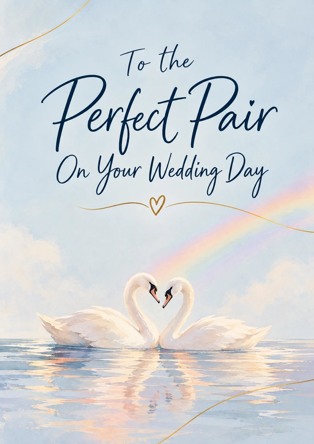 Weddings - Personalised Card — with punch holes