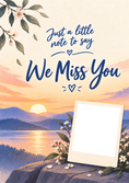 Load image into Gallery viewer, We Miss You Grandma Cooking Photo Upload Friendship Card

