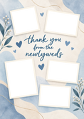 Load image into Gallery viewer, Thank You From the Newlyweds Photo Upload Wedding Card for Dad and Partner

