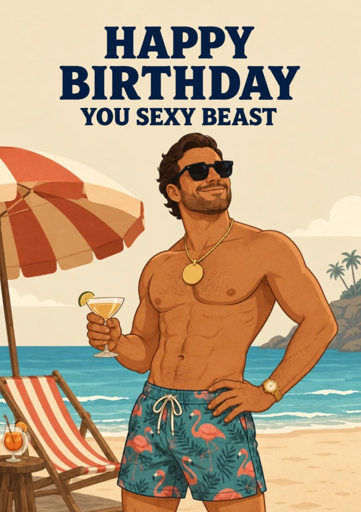 Birthdays - Personalised Card — with punch holes