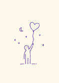 Load image into Gallery viewer, Thinking of you - Personalised Card — with punch holes
