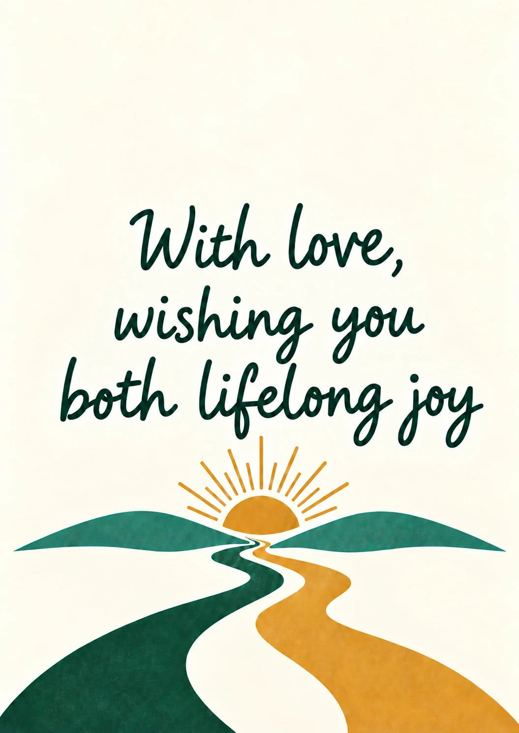 Weddings - Personalised Card — with punch holes