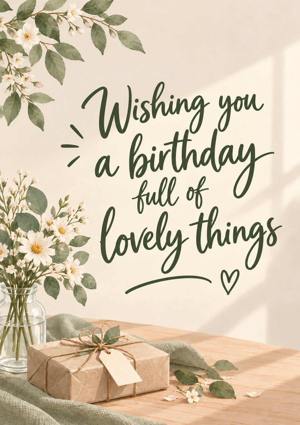 Wishing You Lovely Things friendship Card for Someone Special