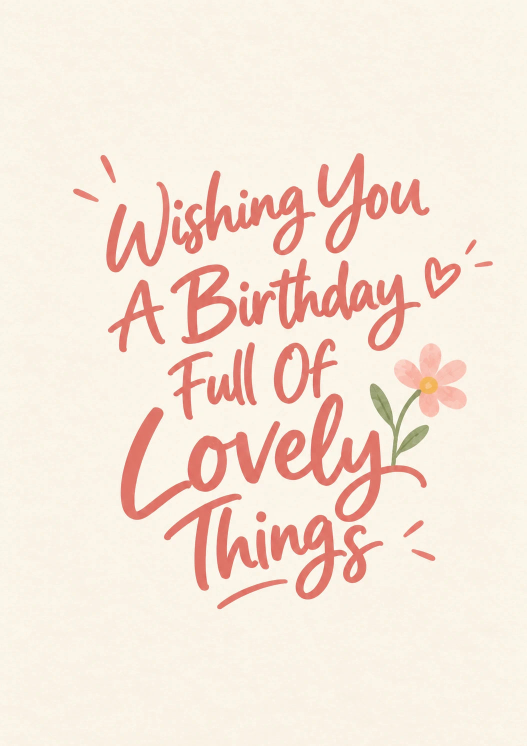 Lovely Things Floral friendship Card for Granddaughter