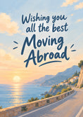 Load image into Gallery viewer, Coastal Sunset Moving Abroad Leaving Card for Daughter
