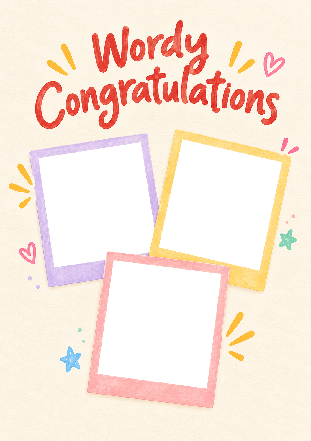 Wordy Congratulations Multiple Photo Upload Congratulations Card for Niece