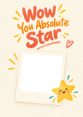 Load image into Gallery viewer, Wow You Absolute Star Photo Upload Congratulations Card for Niece
