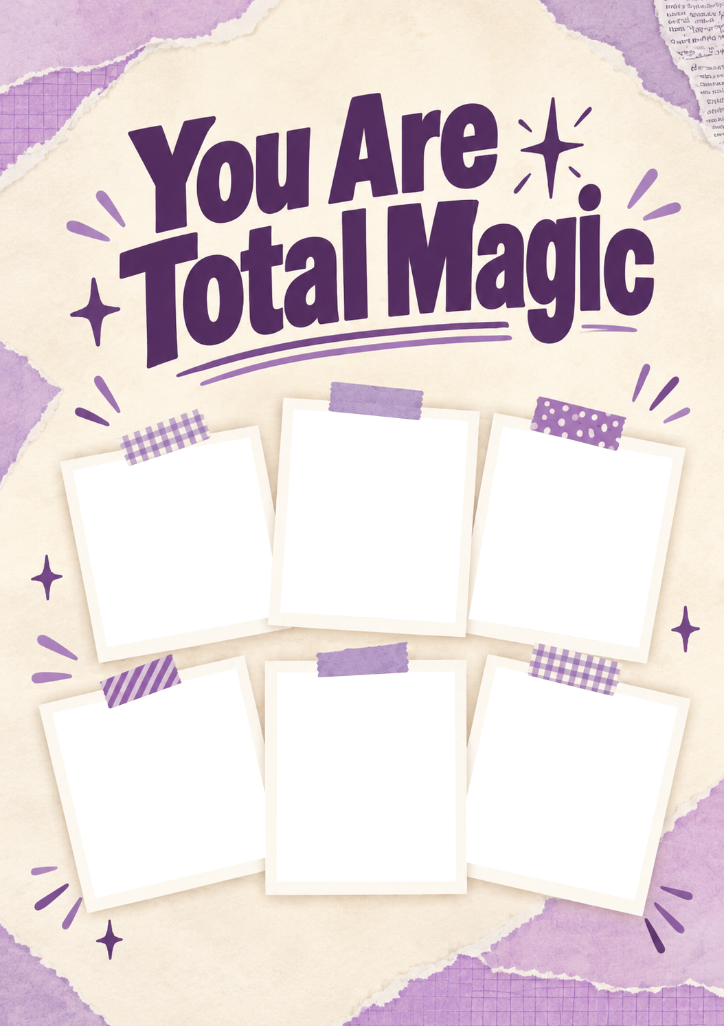You Are Total Magic 6 Photo Upload Congratulations Card for Niece