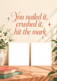 Load image into Gallery viewer, Nailed It Crushed It Photo Upload Congratulations Card for Someone Special
