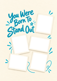 Load image into Gallery viewer, You Were Born To Stand Out Photo Upload Congratulations Card for Niece
