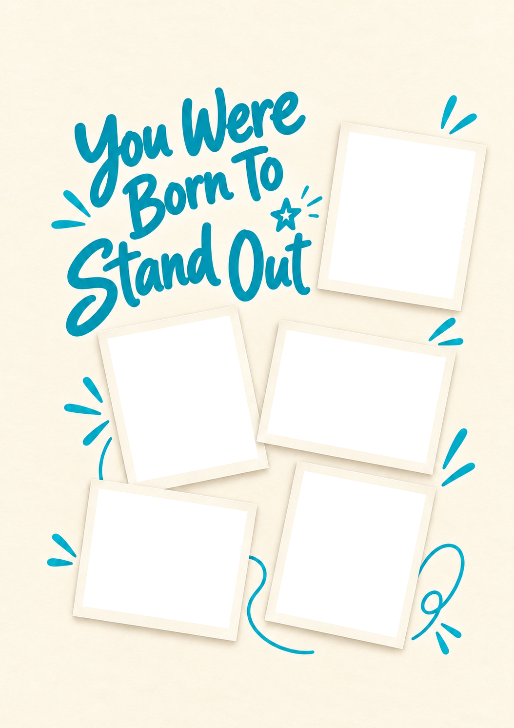 You Were Born To Stand Out Photo Upload Congratulations Card for Niece