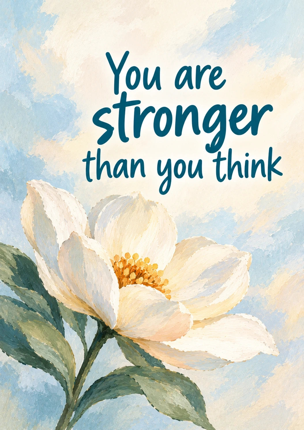 Sympathy - Personalised Card — with punch holes