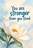 Load image into Gallery viewer, Empowering White Floral Sympathy Card for Niece
