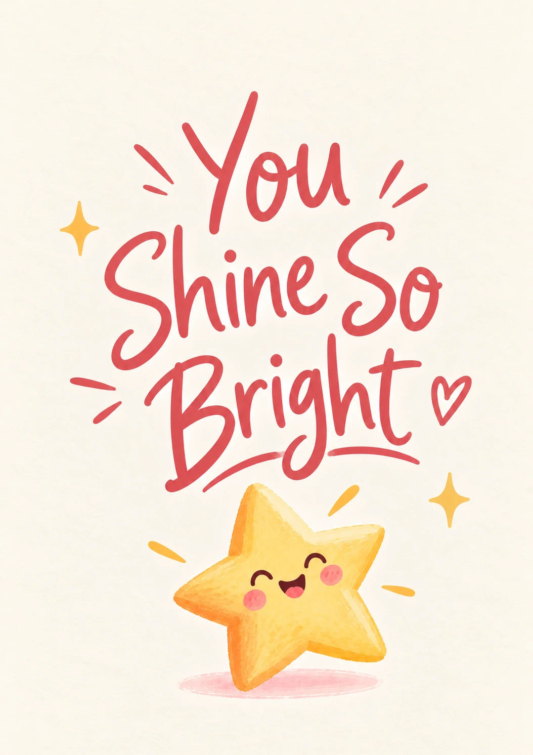 You Shine So Bright Congratulations Card for Granddaughter