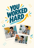 Load image into Gallery viewer, You Worked Hard Multiple Photo Upload Congratulations Card for Son
