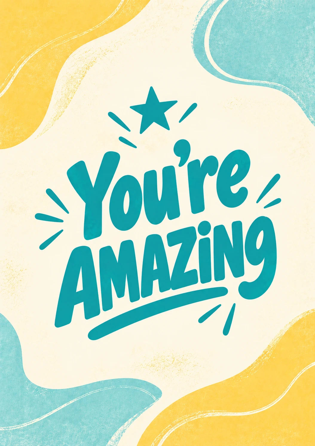 You're Amazing Star Burst Congratulations Card for Best Friend