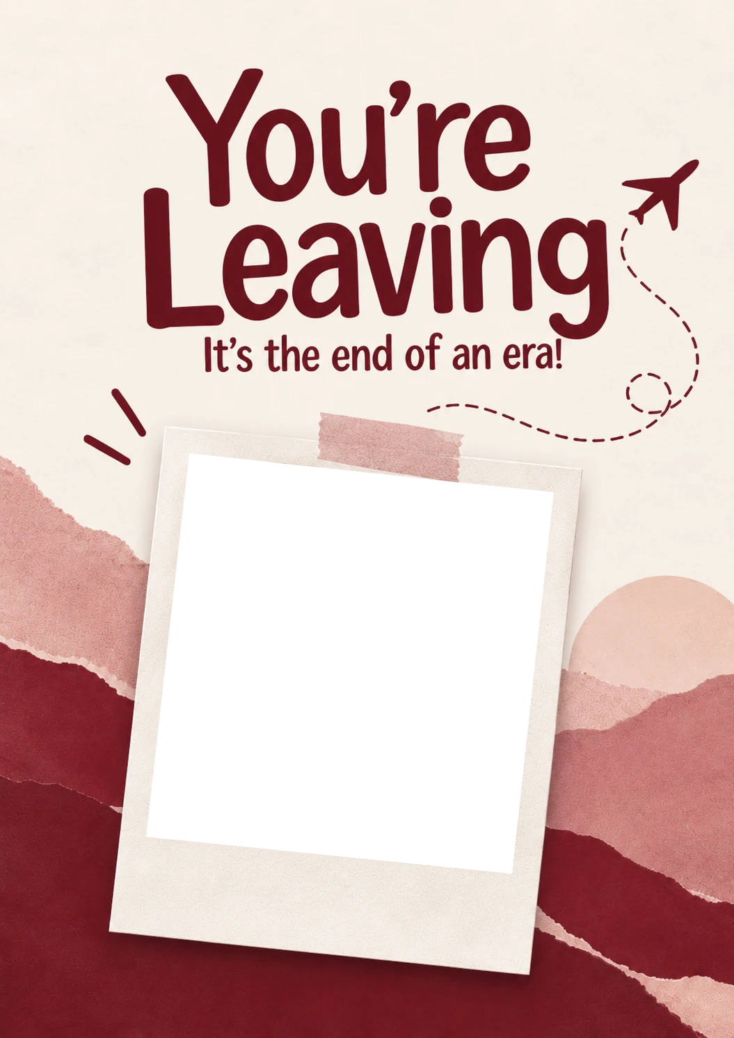 End of an Era Colleague Photo Upload Leaving Card