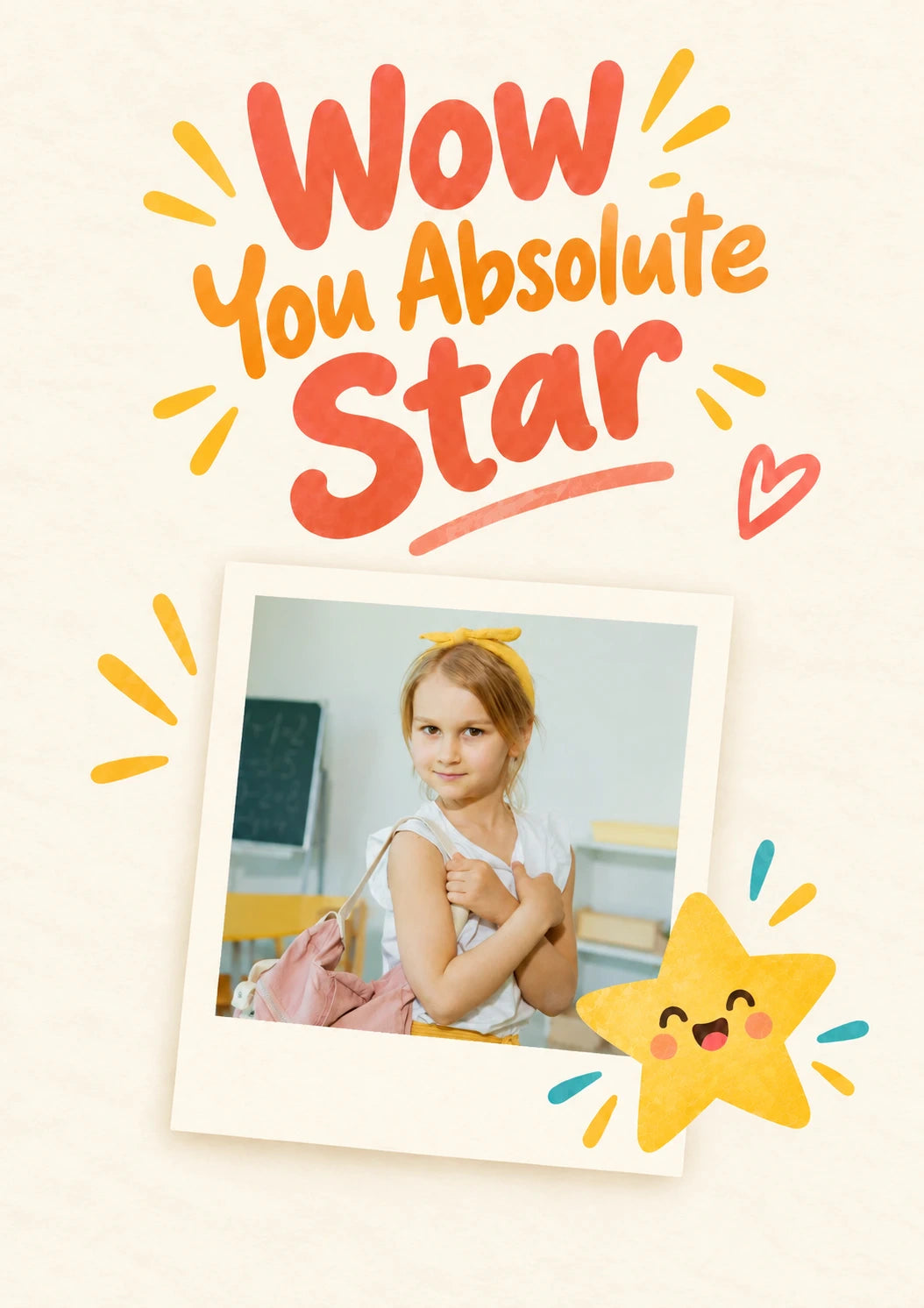 Wow You Absolute Star Photo Upload Congratulations Card for Niece