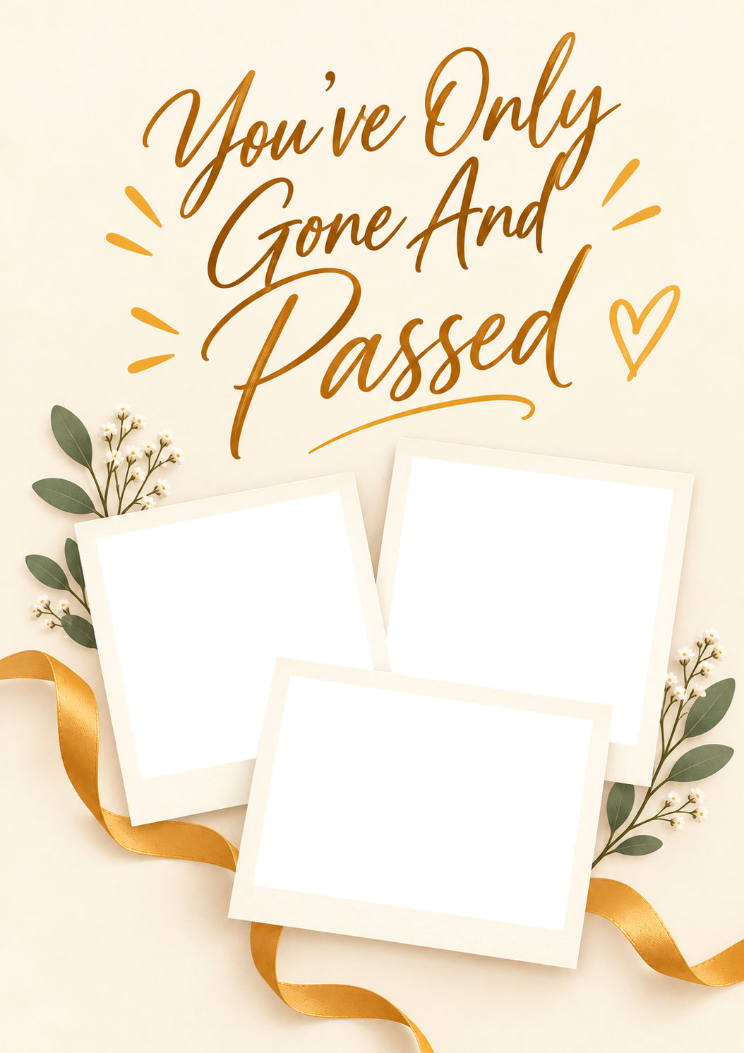 Funny You've Only Gone and Passed Photo Upload Congratulations Card for Grandson