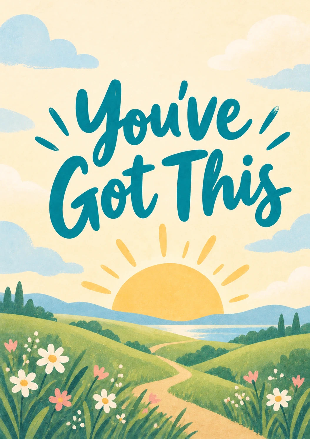 Sunny Path You've Got This Friendship Card for Partner
