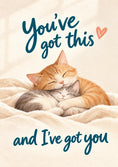 Load image into Gallery viewer, Cute Cats Hugging Empowering Sympathy Card for Girlfriend
