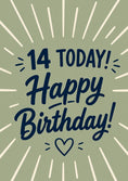 Load image into Gallery viewer, Birthdays - Personalised Card — with punch holes
