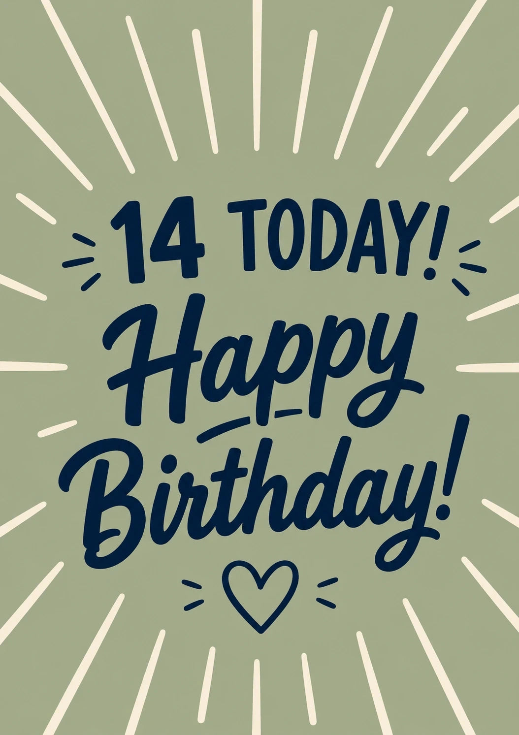 Birthdays - Personalised Card — with punch holes